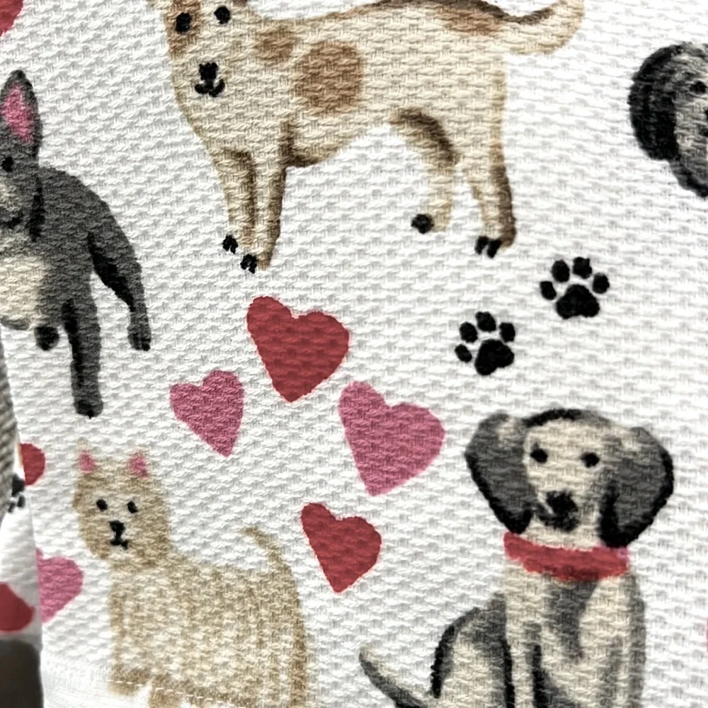 Casaba - ‘Dog Breed Valentine 💕’ Dish Towels(3), NWT.